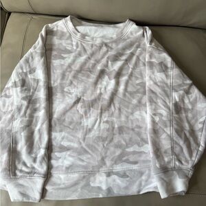 Gray Camo Print Sweats Set